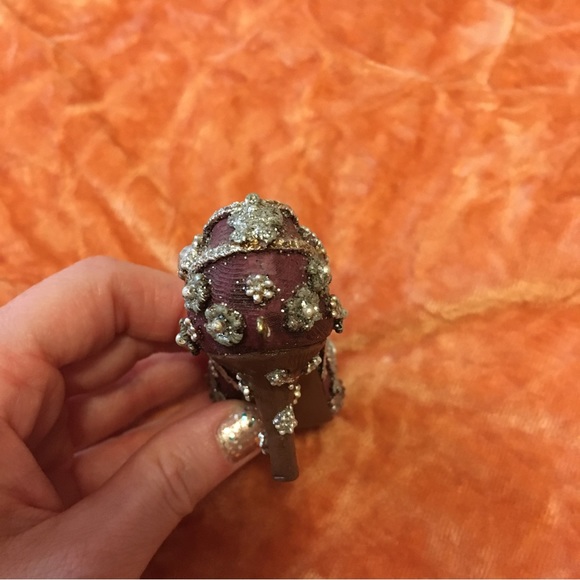 FREE WITH PURCHASE! Vintage sparkly high heeled shoe ceramic decorative figure - Picture 3 of 4